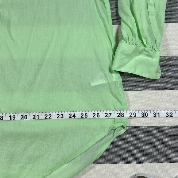 Vineyard Vines Womens Mint Green Popover Shirt Cotton Modal Relaxed Fit Size M - Picture 4 of 11
